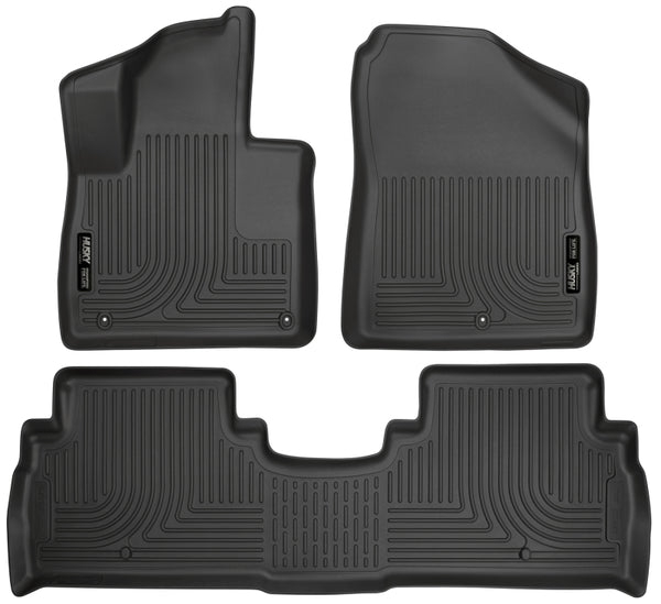 Husky Liners 2016 Kia Sorento WeatherBeater Combo Black Floor Liners - Bull Strap