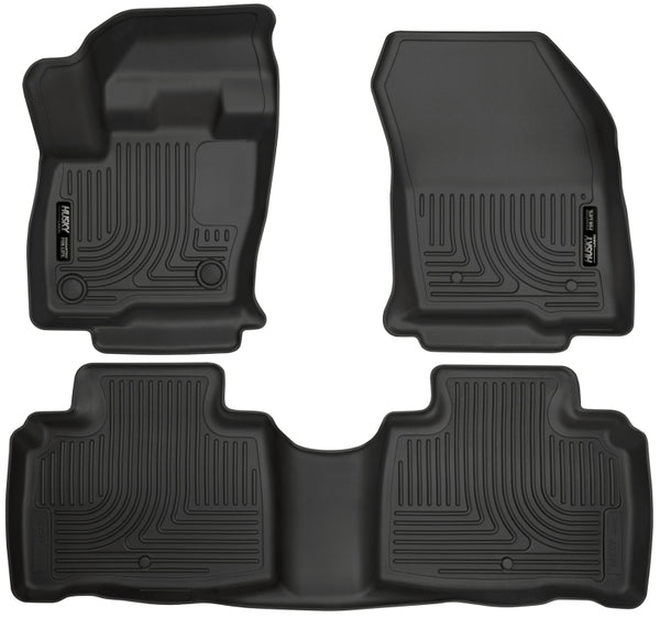 Husky Liners 2016 Lincoln MKX WeatherBeater Combo Black Floor Liners - Bull Strap