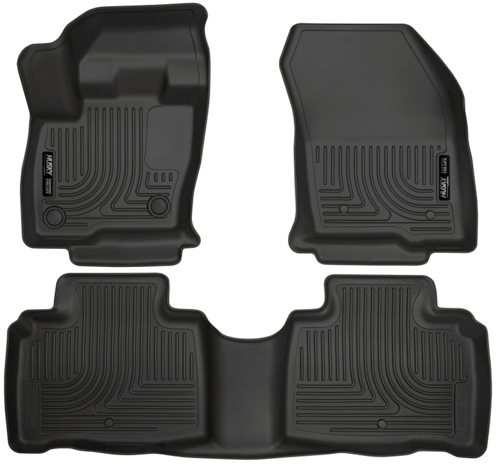 Husky Liners 2016 Lincoln MKX WeatherBeater Combo Black Floor Liners - Bull Strap