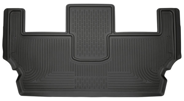 Husky Liners 2017 Chrysler Pacifica (Stow and Go) 3rd Row Black Floor Liners - Bull Strap