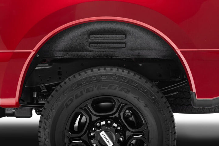 Husky Liners 2017 Ford F-250 Super Duty / 2017 Ford F-350 Super Duty Black Rear Wheel Well Guards - Bull Strap