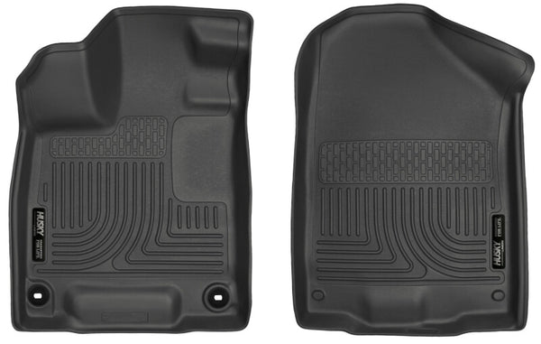 Husky Liners 2017 Honda Ridgeline WeatherBeater Front Black Floor Liners - Bull Strap