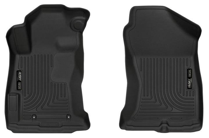 Husky Liners 2018 Subaru Crosstrek Black Front Floor Liners - Bull Strap