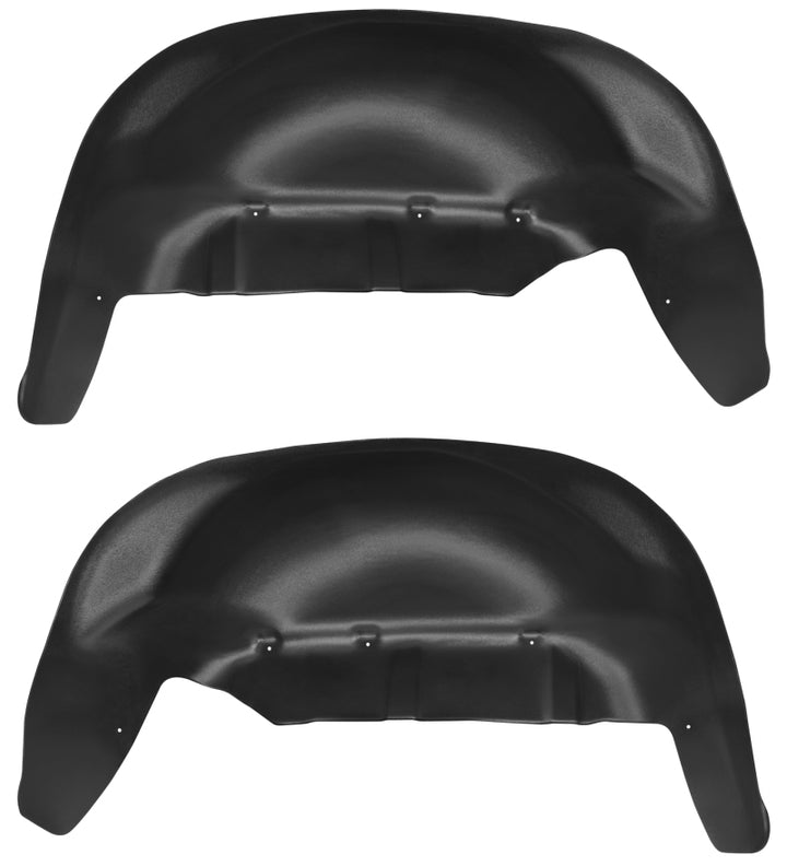Husky Liners 2019+ Chevrolet Silverado 1500 Black Rear Wheel Well Guards - Bull Strap