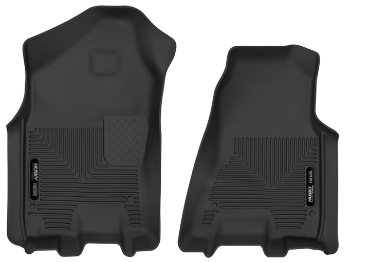 Husky Liners 2019 RAM 1500 Crew Cab/Quad Cab X-Act Contour Black Front Floor Liners - Bull Strap