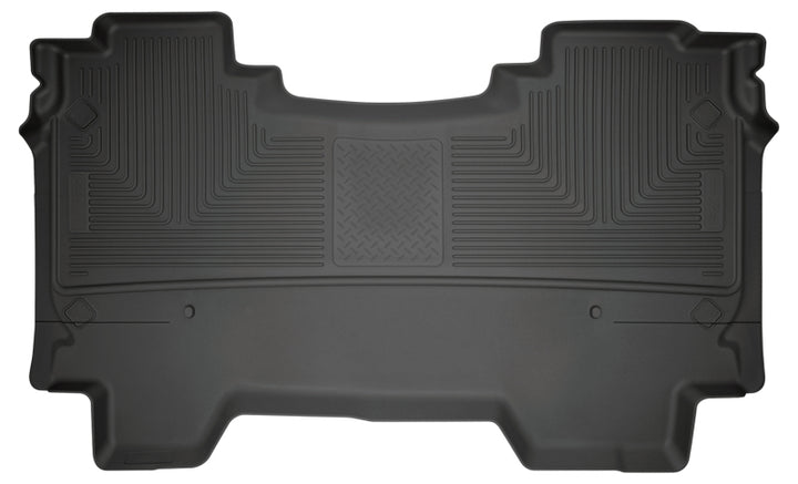 Husky Liners 2019 Ram 1500 CC WeatherBeater 2nd Seat Floor Liners Black (W/O Factory Storage Box) - Bull Strap