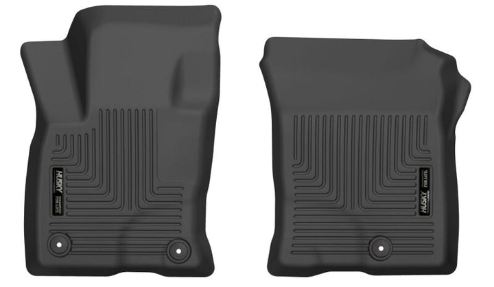 Husky Liners 2020 Ford Escape X-Act Contour Front Black Floor Liners - Bull Strap