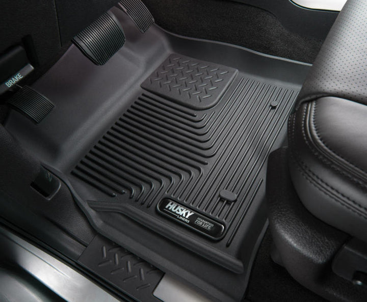 Husky Liners 2020 Ford Escape X-Act Contour Front Black Floor Liners - Bull Strap