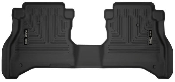 Husky Liners 2020 Jeep Gladiator Crew Cab X-Act Contour Black Floor Liner (2nd Seat) - Bull Strap