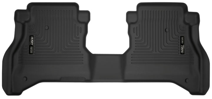 Husky Liners 2020 Jeep Gladiator Crew Cab X-Act Contour Black Floor Liner (2nd Seat) - Bull Strap