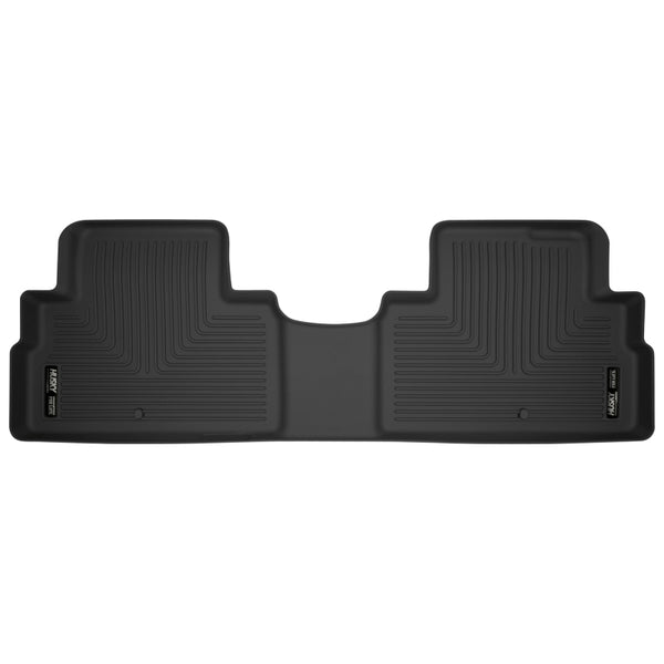 Husky Liners 2020 Kia Telluride / 2020 Hyundai Palisade X-Act Contour Black Floor Liners (2nd Row) - Bull Strap