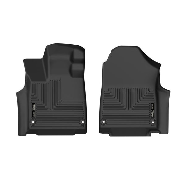 Husky Liners 2022 Acura MDX Front Floor Liners - Black - Bull Strap