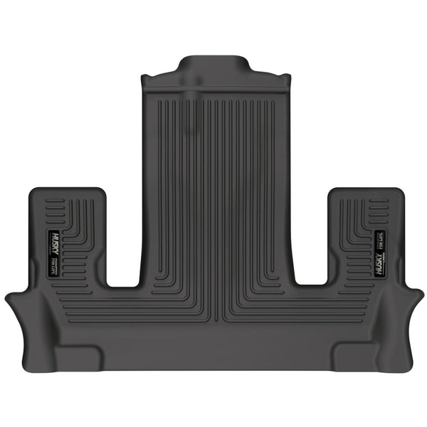 Husky Liners  2022 Ford Explorer WeatherBeater 2nd Seat Black Floor Liner - Bull Strap