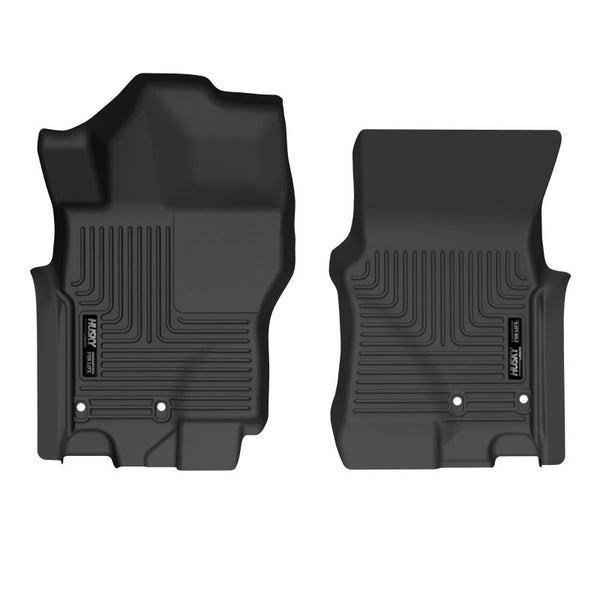 Husky Liners 2022 Nissan Frontier CC Front Floor Liners - Black - Bull Strap