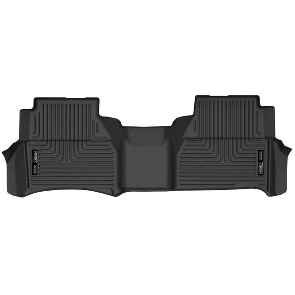 Husky Liners 2022 Nissan Frontier CC X-Act Contour Floor Liners (2nd Seat) - Black - Bull Strap