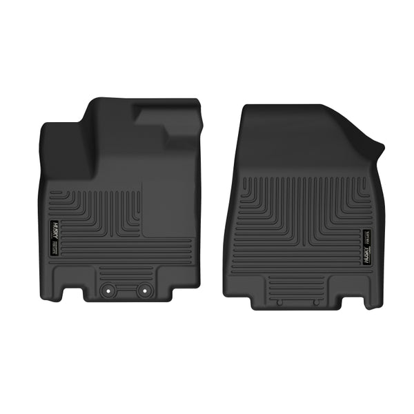 Husky Liners 2022 Nissan Pathfinder / Infiniti QX60 Front Floor Liners - Black - Bull Strap