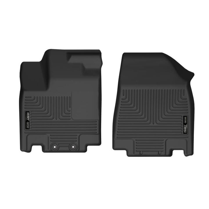 Husky Liners 2022 Nissan Pathfinder / Infiniti QX60 Front Floor Liners - Black - Bull Strap
