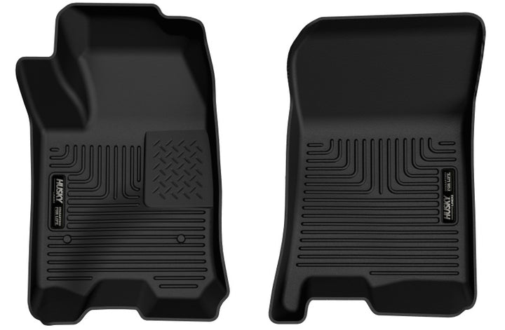 Husky Liners 2023 Chevrolet Colorado /GMC Canyon WeatherBeater Black Floor Liners - Bull Strap