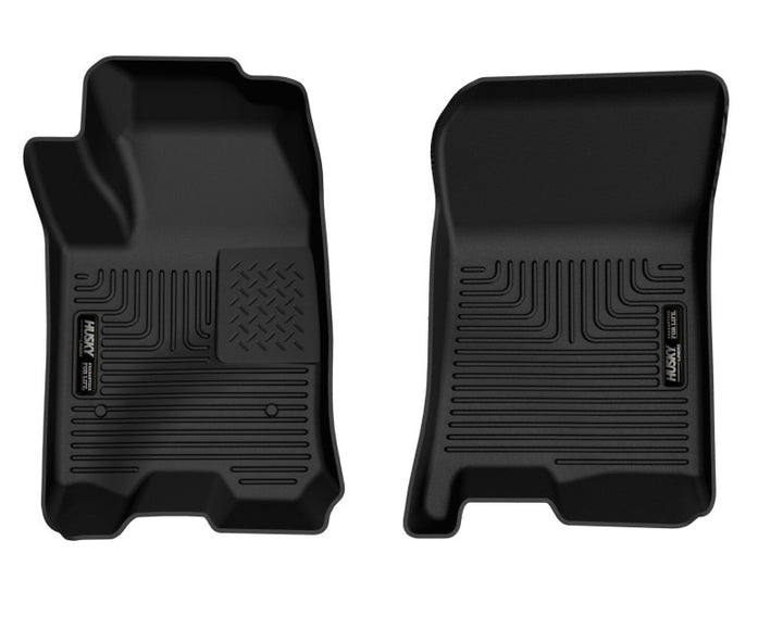 Husky Liners 2023 Chevrolet Colorado /GMC Canyon X-Act Contour Black Floor Liners - Bull Strap