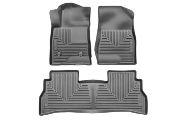 Husky Liners 2024 Chevrolet Trax Weatherbeater Black Front & 2nd Seat Floor Liners - Bull Strap