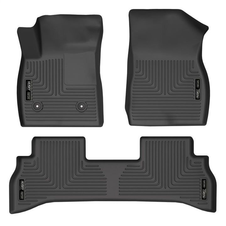 Husky Liners 21-22 Buick Encore GX (RWD) WeatherBeater Front & 2nd Seat Floor Liners - Black - Bull Strap