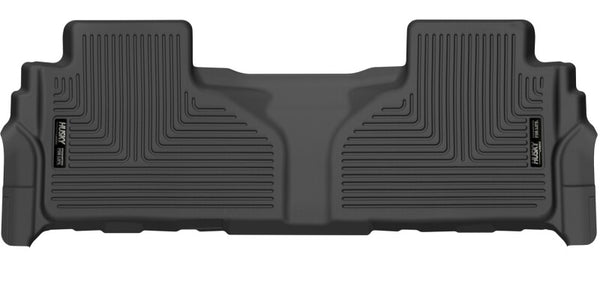 Husky Liners 21-23 Chevrolet Suburban X-Act Contour 2nd Rear Black Floor Liners - Bull Strap