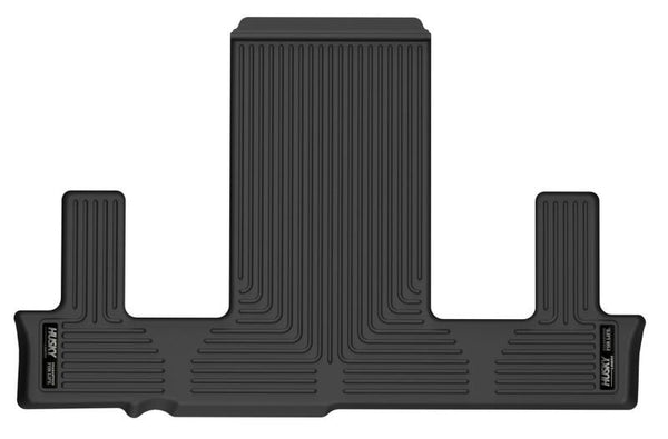 Husky Liners 21-23 Chevrolet Tahoe / GMC Yukon X-act Contour Series 3rd Seat Floor Liners - Black - Bull Strap