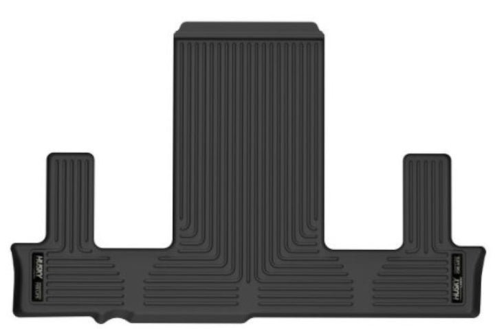 Husky Liners 21-23 Chevrolet Tahoe / GMC Yukon X-act Contour Series 3rd Seat Floor Liners - Black - Bull Strap
