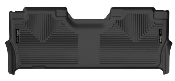 Husky Liners 21-23 Ford F-150 CC SC / 2017 F-250 SD CC X-Act Contour Rear Floor Liners - Black - Bull Strap