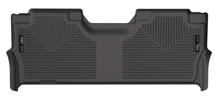 Husky Liners 21-23 Ford F-150 CC SC / 2017 Ford SD CC WeatherBeater Rear Floor Liners - Black - Bull Strap