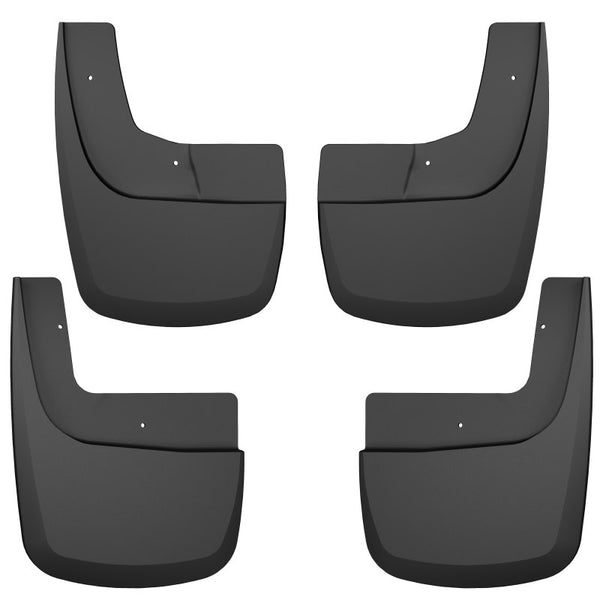 Husky Liners 21-23 Ford F-150 Raptor SuperCrew CC Front & Rear Mud Guards - Black - Bull Strap