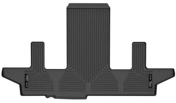 Husky Liners 21-23 Suburban/Tahoe/Yukon w/2nd Row Buckets Weatherbeater 3rd Seat Floor Liner - BLK - Bull Strap