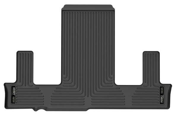 Husky Liners 21-23 Tahoe / Yukon w/ 2nd Row Bucket Seats Weatherbeater Series 3rd Seat Liner - Black - Bull Strap