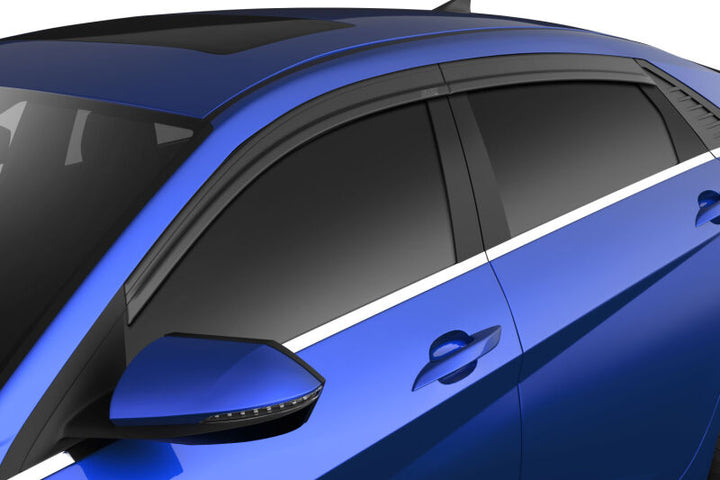 Husky Liners 21-24 Hyundai Elantra Ventvisor Low Profile (4pc) - Smoke - Bull Strap