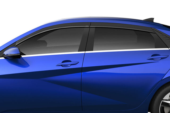 Husky Liners 21-24 Hyundai Elantra Ventvisor Low Profile (4pc) - Smoke - Bull Strap