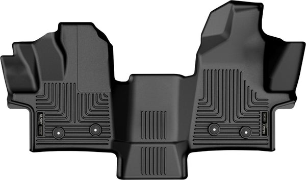 Husky Liners 22-23 Ford Transit WeatherBeater Black Floor Liners - Bull Strap
