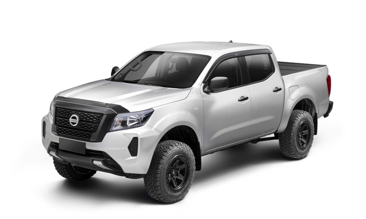 Husky Liners 22-24 Nissan Frontier Aeroskin Hood Protector - Smoke - Bull Strap