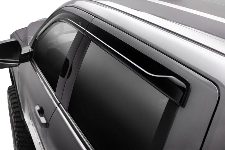 Husky Liners 22-24 Toyota Tundra CrewMax Ventvisor Low Profile (4pc) - Smoke - Bull Strap