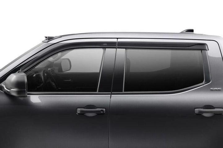 Husky Liners 22-24 Toyota Tundra CrewMax Ventvisor Low Profile (4pc) - Smoke - Bull Strap