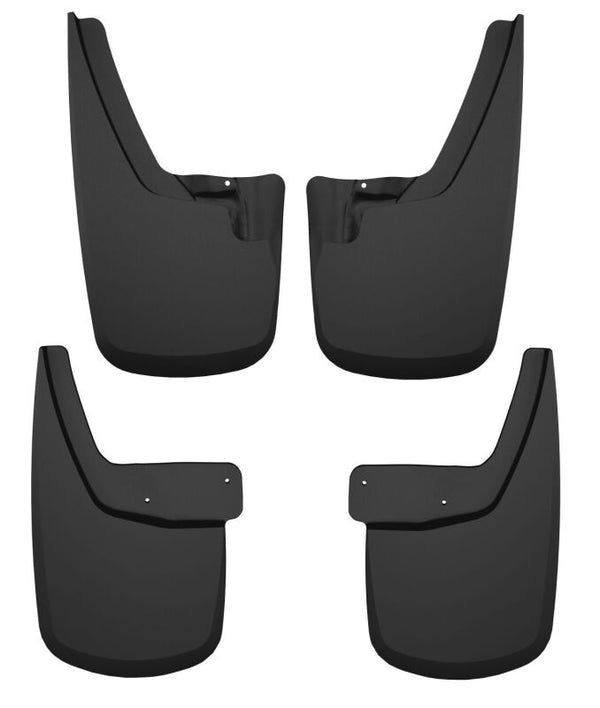 Husky Liners 23-24 GMC Canyon Crew Cab Front & Rear Mud Guards - Black - Bull Strap