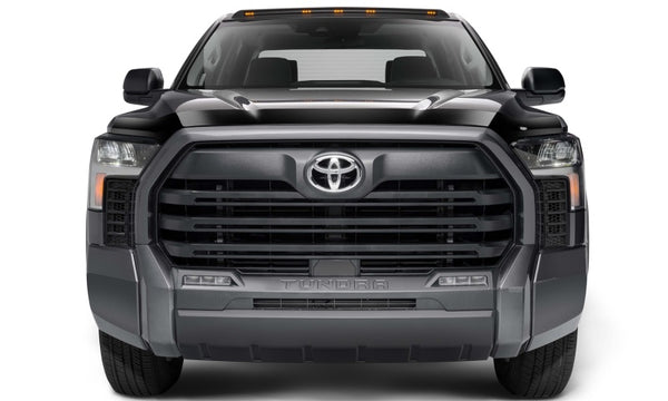 Husky Liners 23-24 Toyota Sequoia/22-24 Tundra Aeroskin Hood Protector - Smoke - Bull Strap
