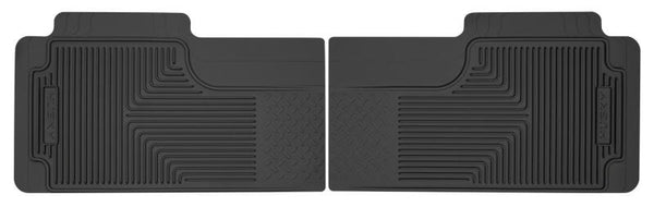 Husky Liners 80-12 Ford F-150/00-05 Ford Excursion Heavy Duty Black 2nd Row Floor Mats - Bull Strap