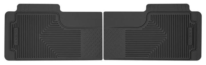 Husky Liners 80-12 Ford F-150/00-05 Ford Excursion Heavy Duty Black 2nd Row Floor Mats - Bull Strap