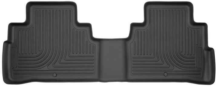 Husky Liners 88-00 GM Full Size Truck 3DR/Ext. Cab Classic Style 2nd Row Black Floor Liners - Bull Strap