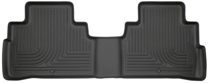 Husky Liners 88-00 GM Full Size Truck 3DR/Ext. Cab Classic Style 2nd Row Black Floor Liners - Bull Strap