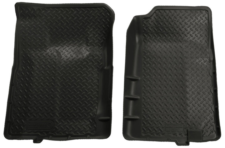 Husky Liners 92-94 Chevy Blazer/GMC Yukon Full Size (2DR) Classic Style Black Floor Liners - Bull Strap