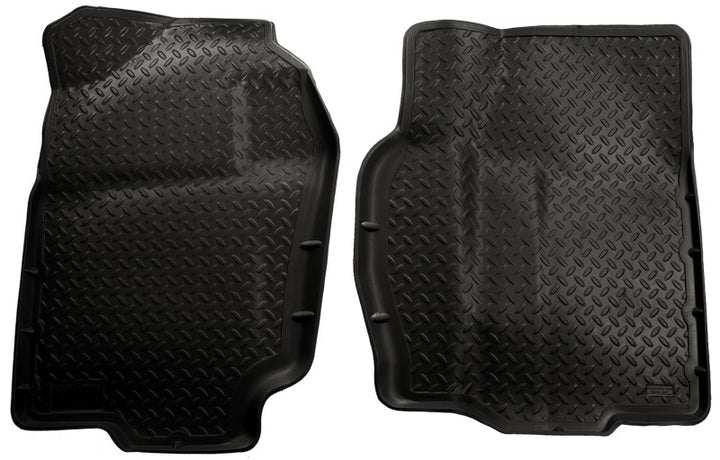 Husky Liners 94-02 Dodge Ram Full Size Classic Style Black Floor Liners - Bull Strap
