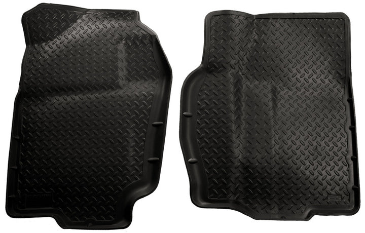 Husky Liners 94-02 Dodge Ram Full Size Classic Style Black Floor Liners - Bull Strap
