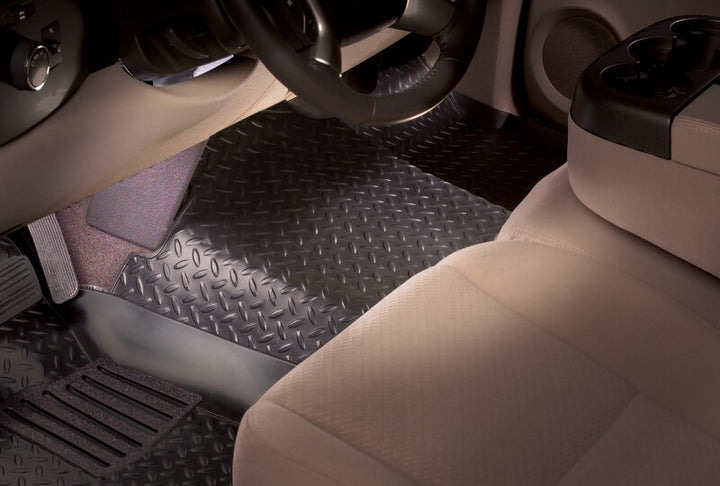 Husky Liners 96-99 Suburban/Tahoe/Yukon Classic Style Center Hump Tan Floor Liner (w/o Floor Shift) - Bull Strap