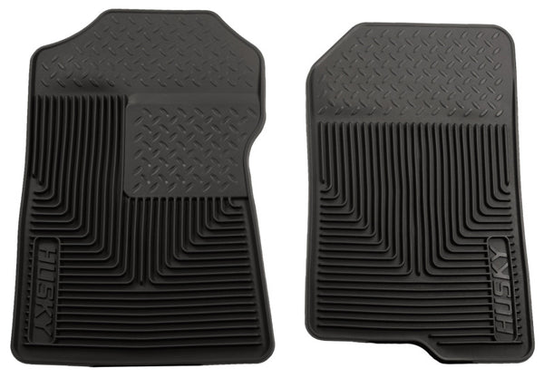 Husky Liners 98-02 Ford Expedition/F-150/Lincoln Navigator Heavy Duty Black Front Floor Mats - Bull Strap